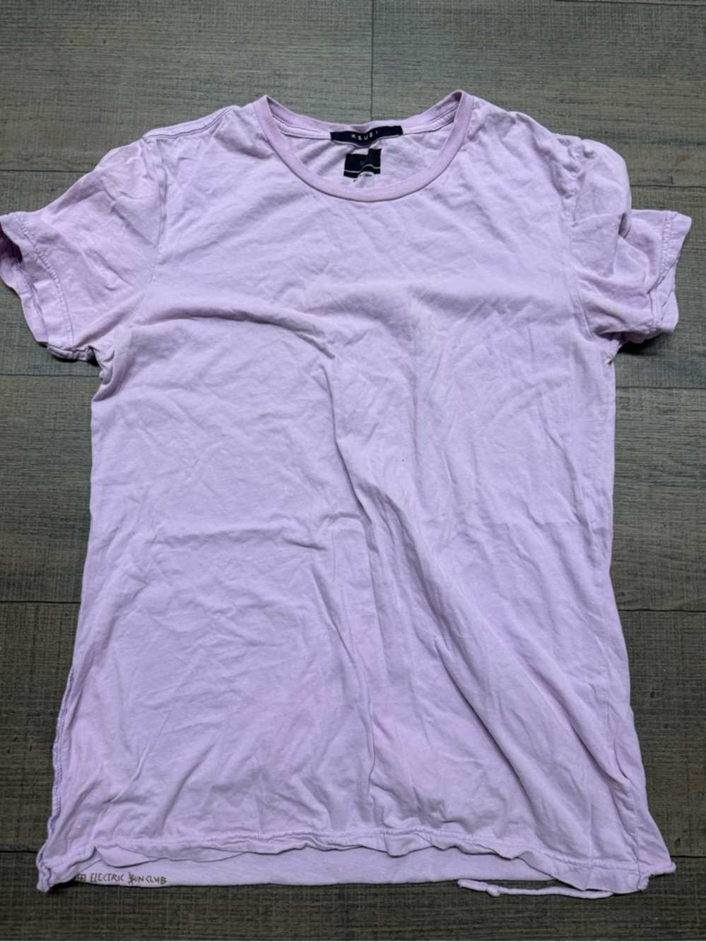Ksubi Lilac Crewneck Tee